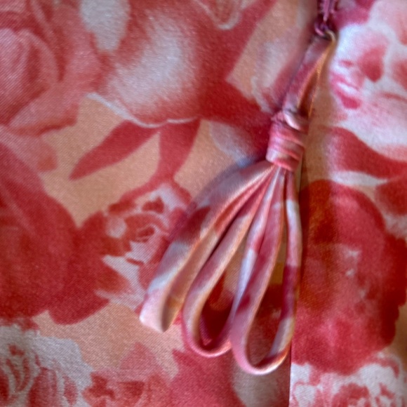 Natori Coral Floral Zip Caftan size xl - Picture 6 of 7